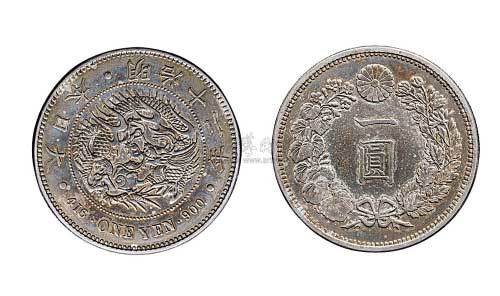 1879年明治十二年日本一圆银币