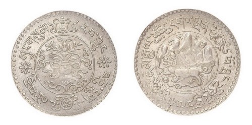 1936年西藏雪山狮子图三两银币（LM658）