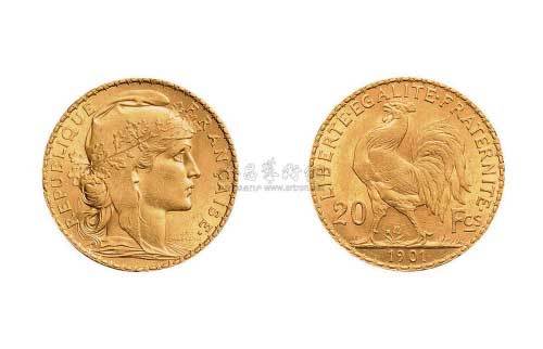 1901年法国20法郎金币