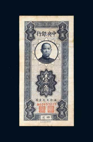 中央银行四川壹角