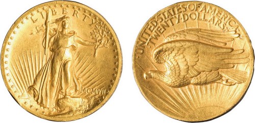 1907年美国20元金币