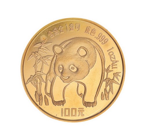 1986年熊猫100元金币