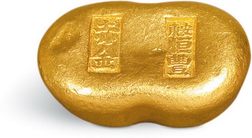“安东恒丰赤金”一两金锭
