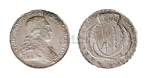 1805年德国萨克森银币
