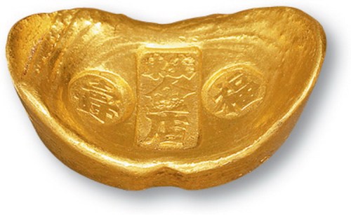 “安东金店福寿”一两金锭