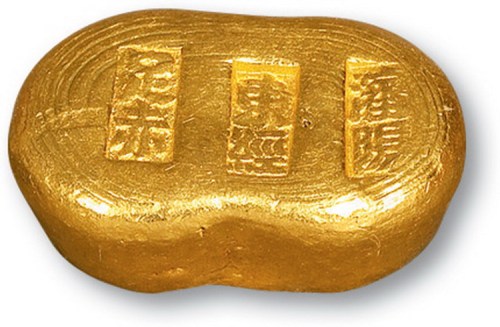 “沈阳东经足赤”一两金锭