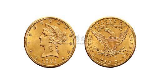 1901年美国10元金币