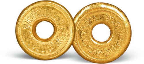 “宝生银行”一两金饼