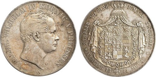 1841年德国2THALER银币