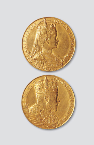 1902年英国爱德华七世国王登基纪念特大金章
