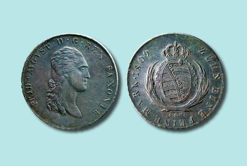 1809年德国萨克森郡银币