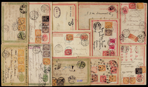 1907年杭州寄英国清三次邮资明信片之去片