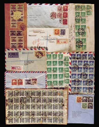 1949年上海寄英国航空封