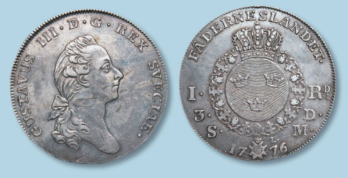 1776年瑞典银币