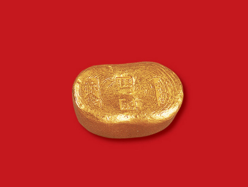清末民初天津天成赤金一两金锭