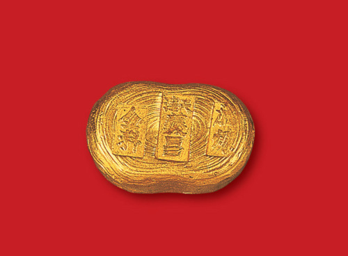 清末民初天津义昌加炼金料市秤壹两金锭