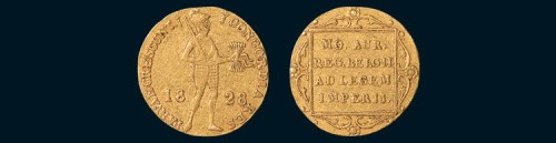1828年荷兰1DUCAT金币