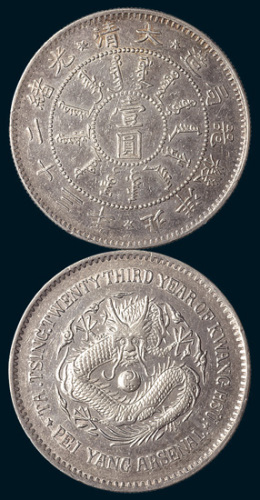 光绪二十三年（1897年）北洋机器局造壹圆