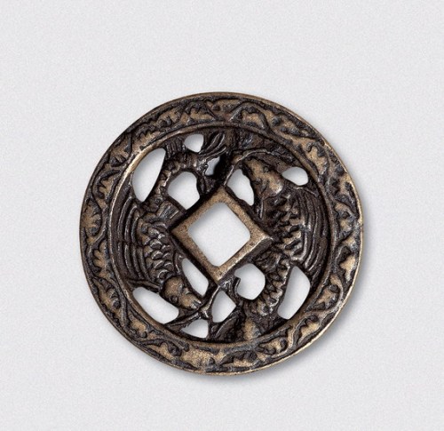 金代双飞鱼镂空花钱（直径42.5mm）