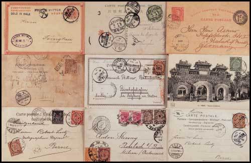 1901年上海寄瑞士明信片