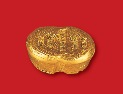 民国时期东京金店足赤壹两金锭