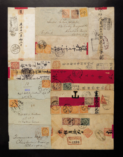1903年火车邮局寄天津封