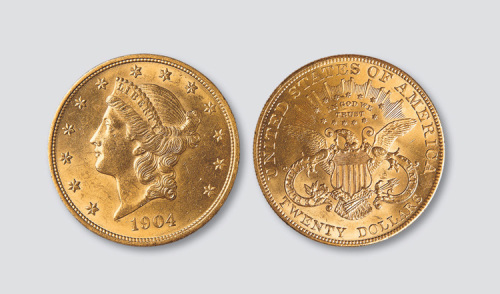 1904年美国20元金币
