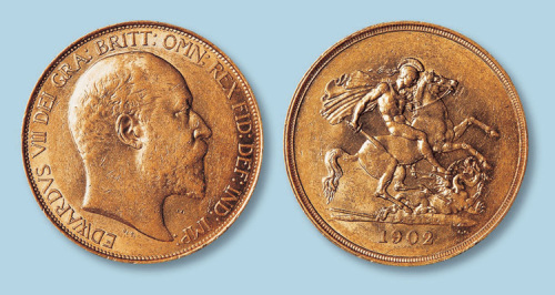 1902年英国5磅爱德华七世大金币