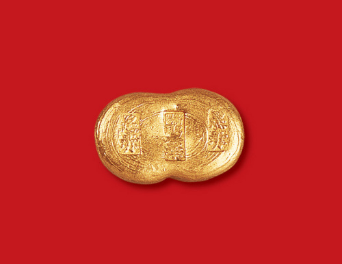 清末民初沈阳聚华足赤一两金锭