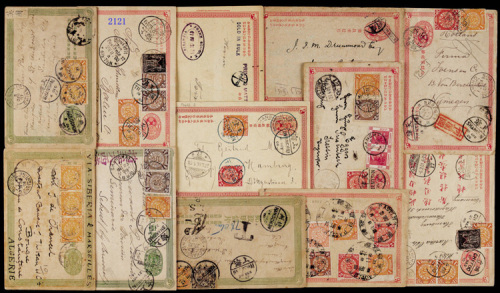 1900年天津寄德国清一次邮资明信片