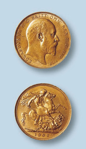 1902年英国SOVEREING金币