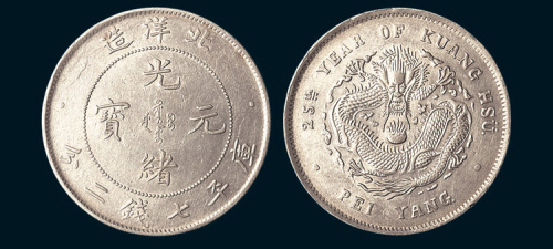 光绪二十五年（1899年）北洋造光绪元宝七钱二分