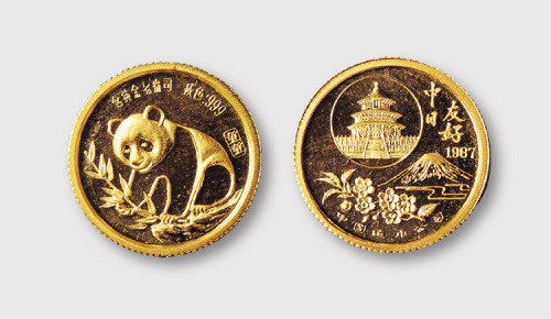 1987年熊猫金币1/20盎司