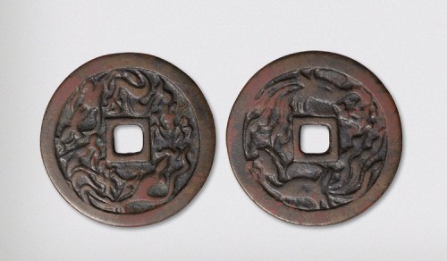 辽代龙凤大型花钱（直径60.5mm）