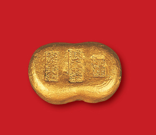 清末民初天津天华加炼足十华金壹两金锭