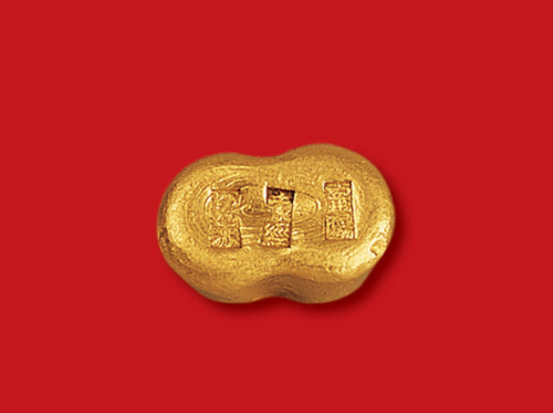 清末民初沈阳东经足赤二两金锭