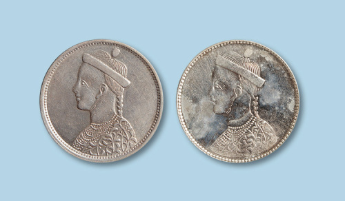 1903年四川省造光绪像卢比三枚