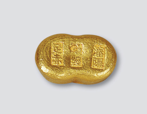 清末民初沈阳东经金店足赤一两金锭