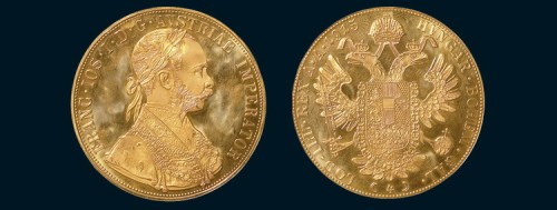 1915年奥地利4DUCAT金币