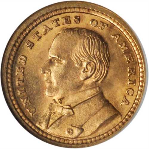 1903 Louisiana Purchase Exposition Gold Dollar. McKinley Portrait. MS-65 (NGC).