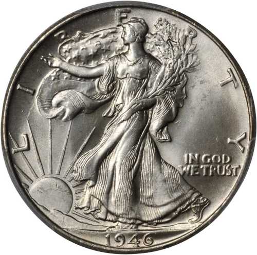 1946 Walking Liberty Half Dollar. MS-65 (PCGS).