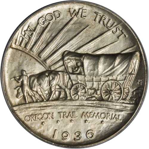 1936-S Oregon Trail Memorial. MS-66 (PCGS).