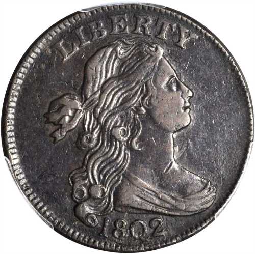 1802 Draped Bust Cent. S-236. Rarity-1. EF Details--Environmental Damage (PCGS).