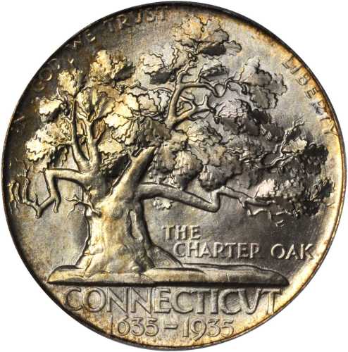 1935 Connecticut Tercentenary. MS-66 (PCGS). CAC.