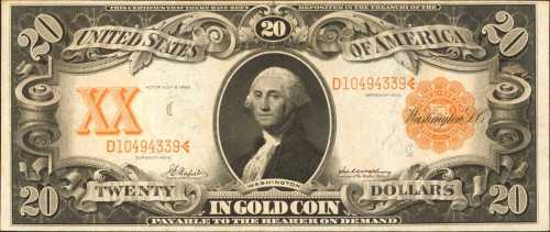 Fr. 1183. 1906 20 Dollar Gold Certificate. Choice Very Fine.