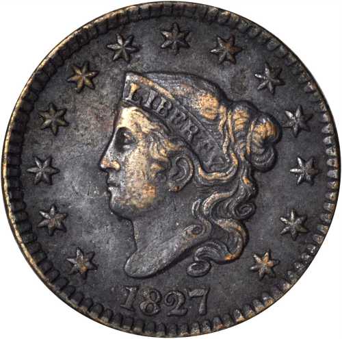 Lot of (4) Matron Head Cents.