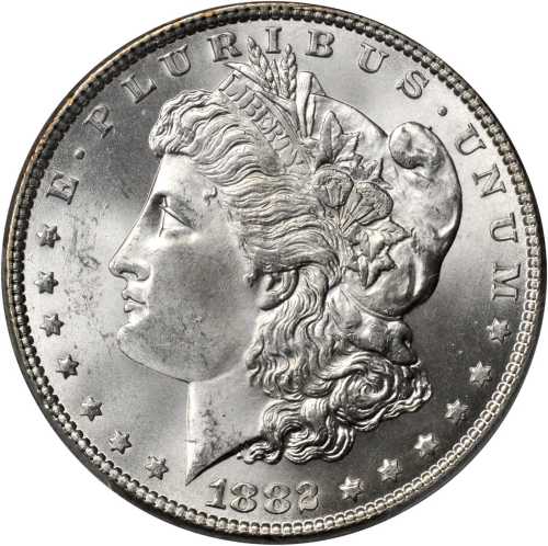 1882 Morgan Silver Dollar. MS-65 (PCGS).