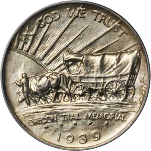 1939-D Oregon Trail Memorial. MS-66 (PCGS). CAC.