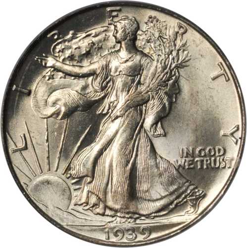 1939-D Walking Liberty Half Dollar. MS-65 (PCGS).