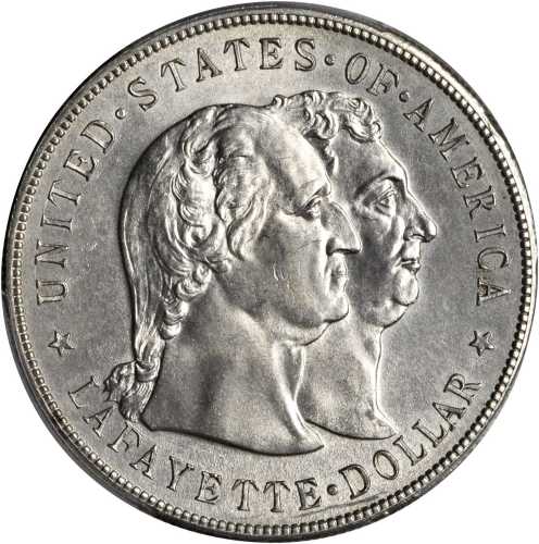 1900 Lafayette Silver Dollar. AU-58 (PCGS).